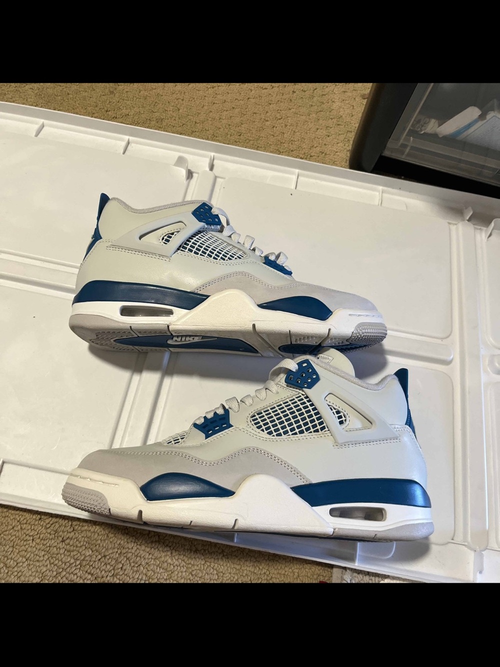 Vnds 2024 Nike Air Jordan 4 Retro Og Military Blue Men’s Size 7.5  FV5029-141